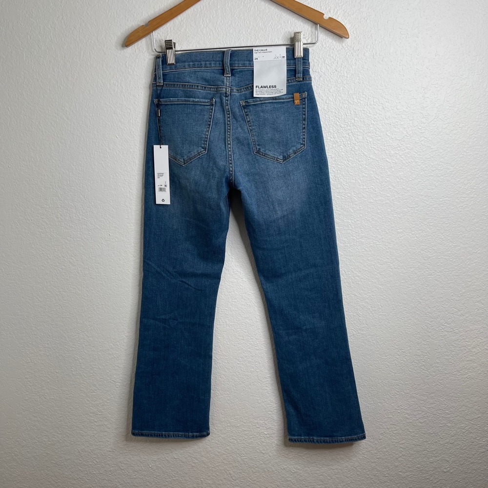 Joes Jeans The Callie High Rise Cropped Bootcut Jeans Blue Flawless Size 24‎ NEW - Picture 4 of 4
